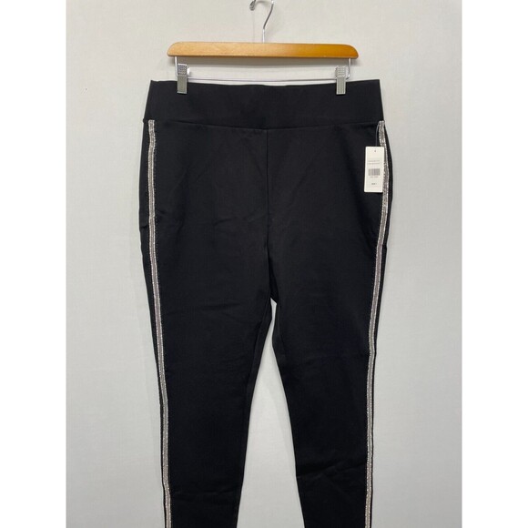 NWT FTF Fashion To Figure Women Pull On Ponte Pants Size 1 Black B327 -27 - Picture 13 of 16